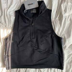 GYMSHARK Revival Zip Up Crop Top